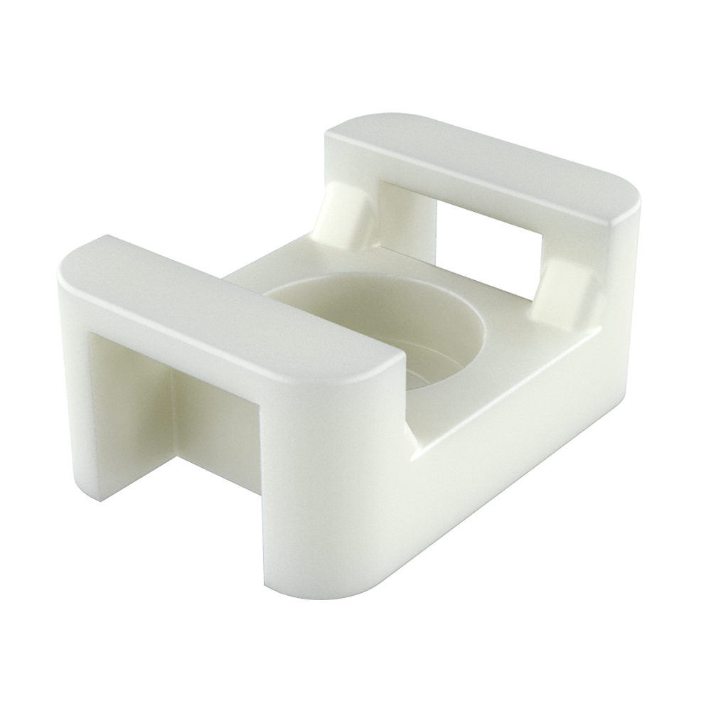 Notre support pour collier se fixe grâce à une vis et permet de loger dans deux trous un collier qui peut attacher des câbles, tubes, fils, etc… Choisissez le collier qui vous convient le mieux dans notre famille MB.