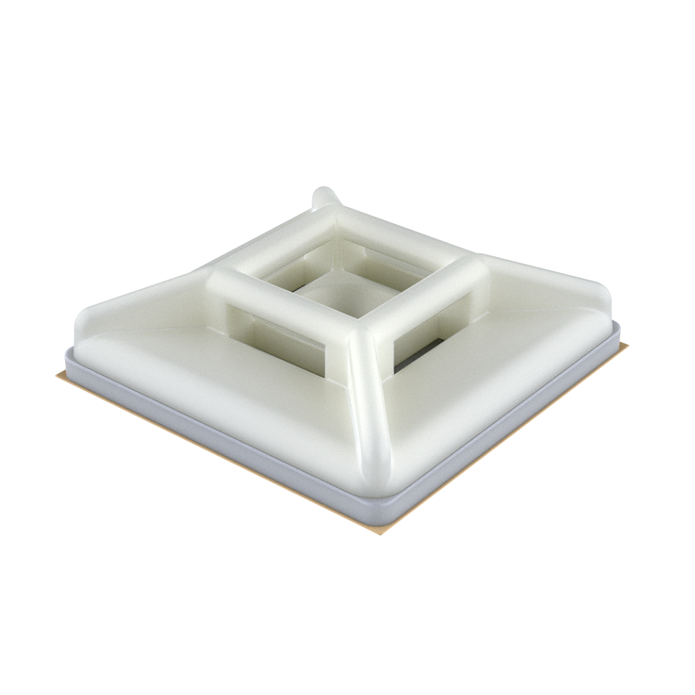 Notre support pour collier se fixe grâce à un adhésif ou 1 vis à tête plate. Il est parfait pour des applications où la hauteur est importante. Ses 4 trous facilitent l´entrée des colliers.  Choisissez le collier qui vous convient le mieux dans notre famille MB.