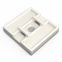 Notre support pour collier se fixe grâce à un adhésif ou 1 vis. Il est parfait pour des applications où la hauteur est importante. Ses 2 trous facilitent l´entrée des colliers.  Choisissez le collier qui vous convient le mieux dans notre famille MB.