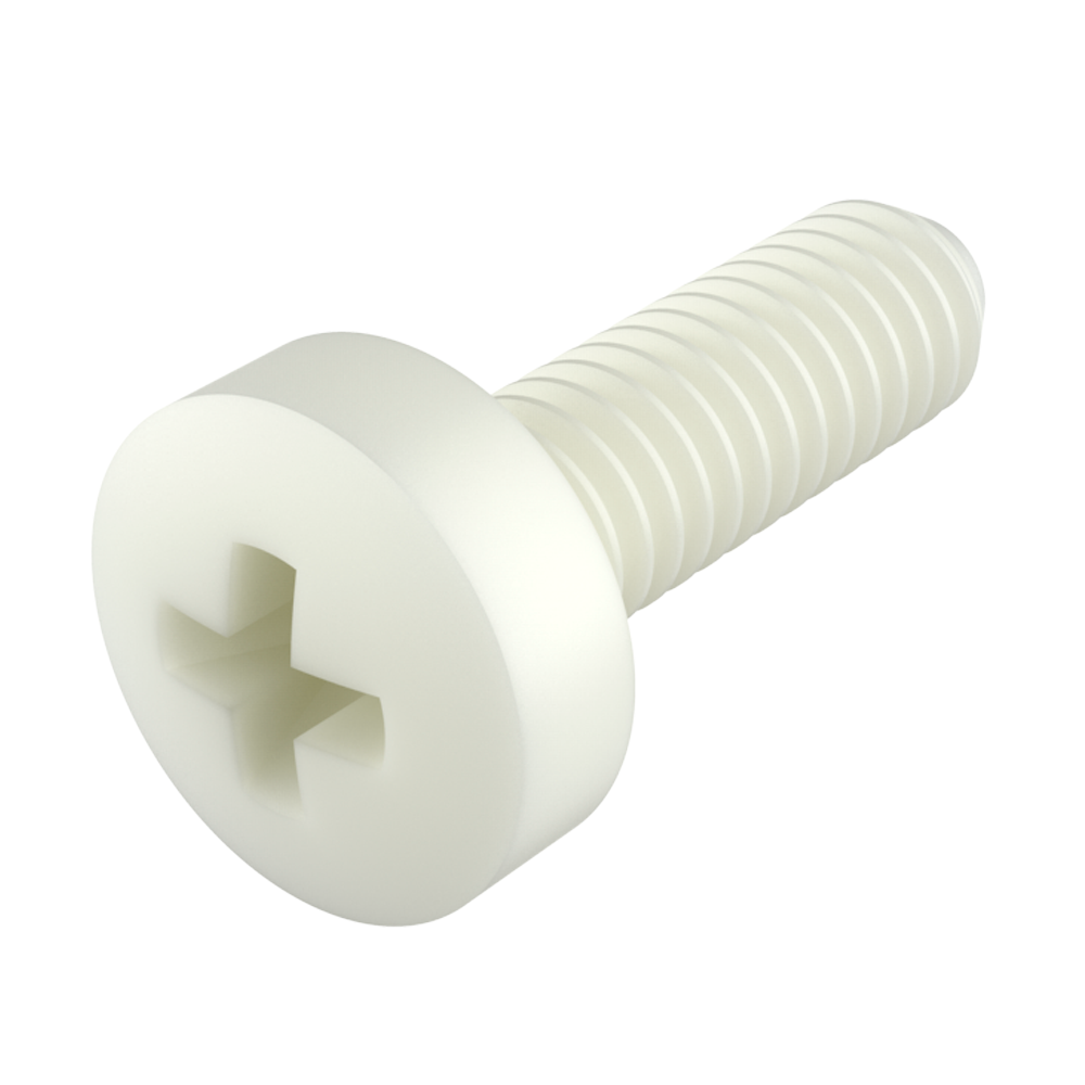 <p>Vis fabriquées en <strong>PA66</strong> et <strong>PA66GF30</strong>, des matériaux techniques de haute qualité combinant une excellente résistance mécanique, une bonne stabilité thermique et une résistance chimique adaptée. Elles constituent une alternative légère et fiable aux vis métalliques dans de nombreuses applications industrielles.</p>

<p><strong>Propriétés principales</strong><br>
&bull; <strong>Thermiques&nbsp;:</strong> PA66 jusqu'à 100 °C, PA66GF30 jusqu'à 120 °C en usage continu<br>
&bull; <strong>Mécaniques&nbsp;:</strong> haute résistance, rigidité améliorée avec fibre de verre, bonne stabilité dimensionnelle<br>
&bull; <strong>Chimiques&nbsp;:</strong> bonne résistance aux huiles, graisses, hydrocarbures et solvants courants</p>

<p><strong>Avantages par rapport aux vis métalliques</strong><br>
&bull; Poids réduit sans compromettre la résistance<br>
&bull; Résistantes à la corrosion, même en environnements agressifs<br>
&bull; Isolantes électriquement et thermiquement<br>
&bull; Non magnétiques, non conductrices et sans étincelles<br>
&bull; Absorbent les vibrations et réduisent le bruit<br>
&bull; Moins d'entretien et meilleure durabilité en conditions difficiles</p>

<p>Idéales pour les secteurs de l’électrique, de l’électronique, de l’automobile, du bâtiment, du CVC et de l’industrie générale.</p>