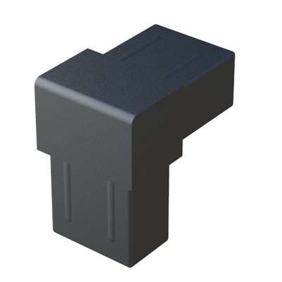 Notre raccord en L a été crée pour connecter 2 tubes rectangulaires.