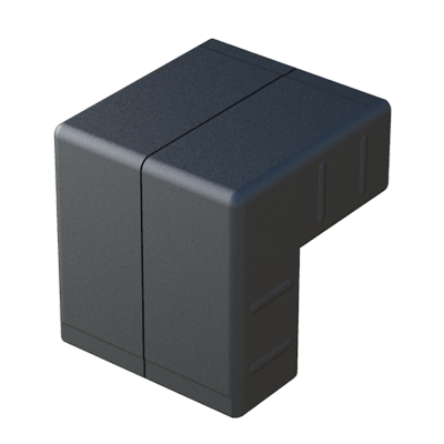 Notre raccord en L a été crée pour connecter 2 tubes rectangulaires. Il est fourni avec ou sans coeur en acier.