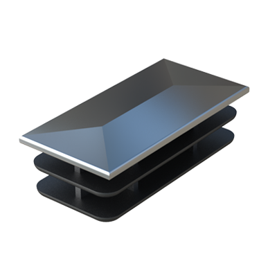 Nos embouts à base en acier (PAS inoxidable) sont pour des tubes rectangulaires, mais ils sont disponibles pour des tubes carrés: TGLMC, ronds: TGLM, et pour tubes ovales: TGLMO.